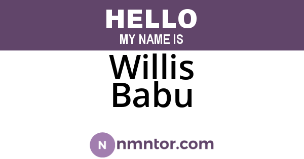 Willis Babu