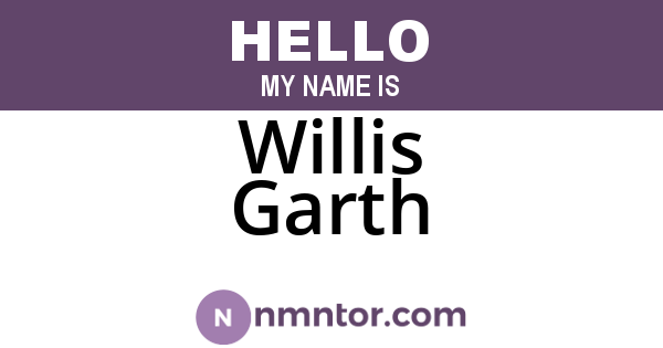 Willis Garth