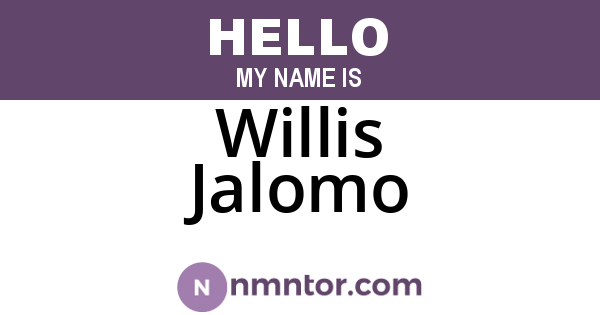 Willis Jalomo