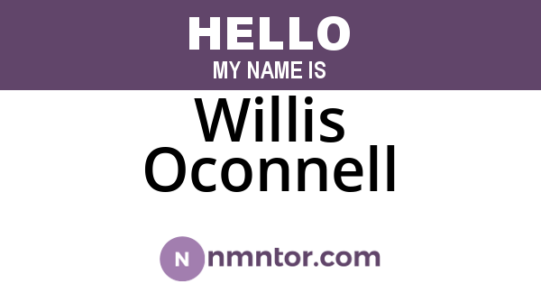 Willis Oconnell