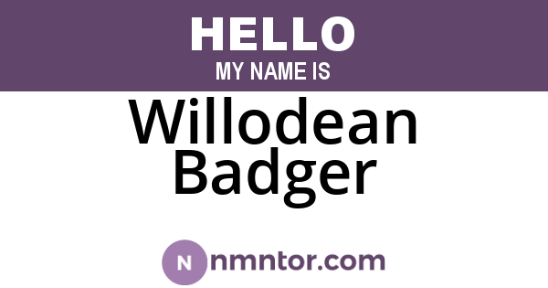 Willodean Badger