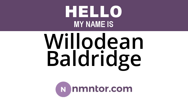 Willodean Baldridge
