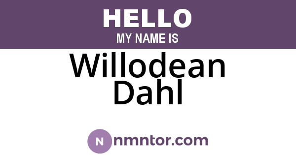 Willodean Dahl