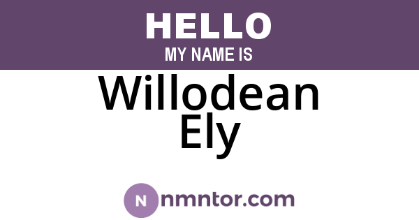 Willodean Ely