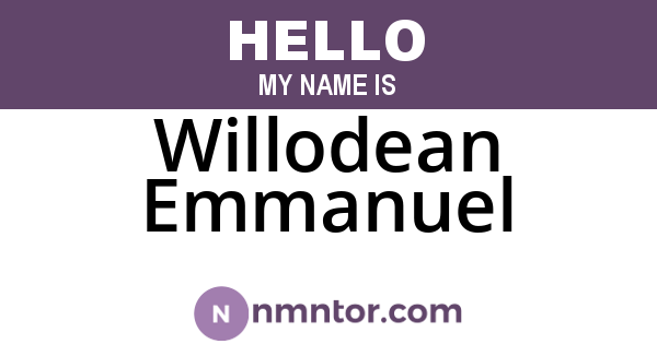 Willodean Emmanuel