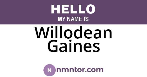 Willodean Gaines