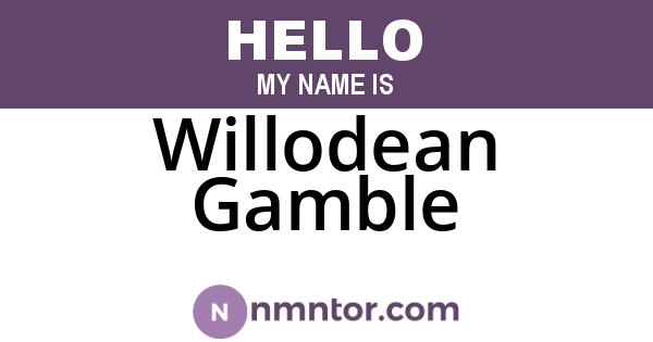 Willodean Gamble