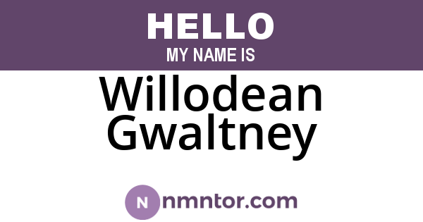 Willodean Gwaltney