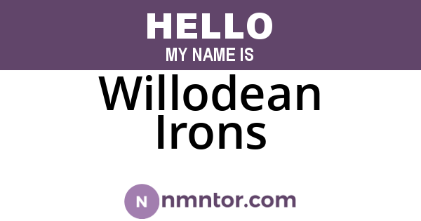 Willodean Irons
