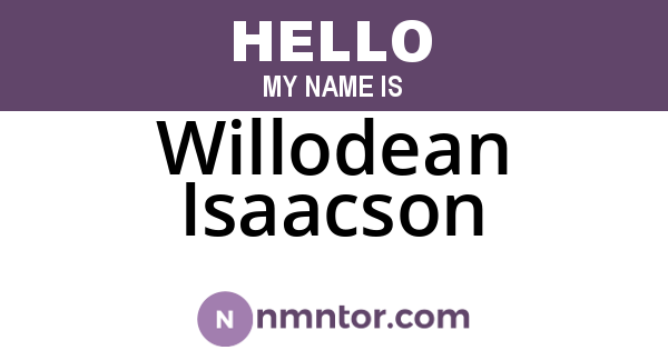 Willodean Isaacson
