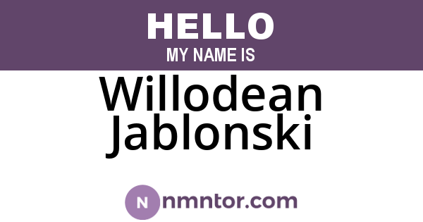 Willodean Jablonski
