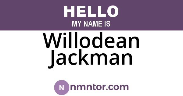 Willodean Jackman