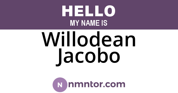 Willodean Jacobo