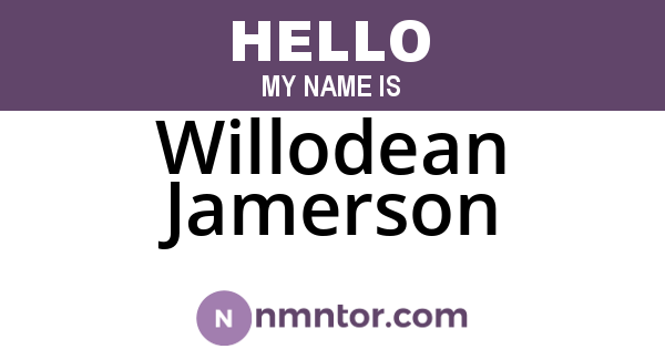 Willodean Jamerson
