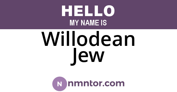 Willodean Jew