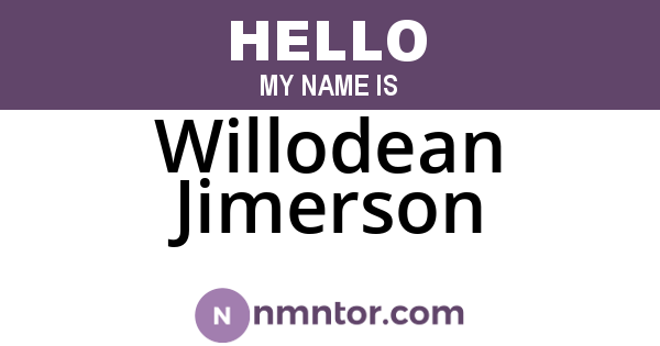 Willodean Jimerson