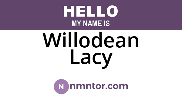 Willodean Lacy