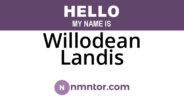 Willodean Landis