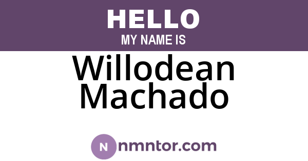 Willodean Machado