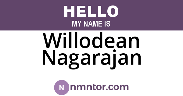 Willodean Nagarajan