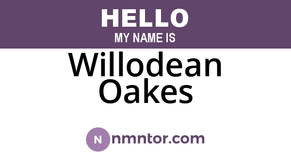 Willodean Oakes