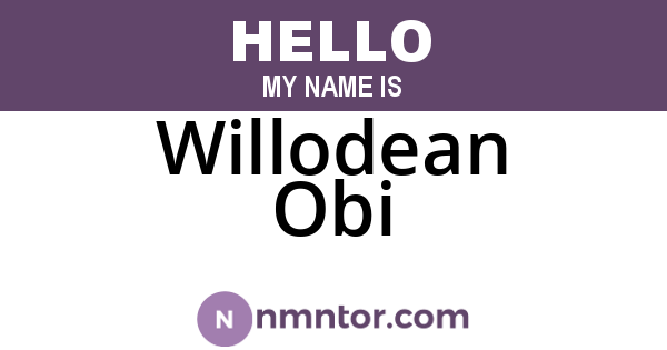 Willodean Obi