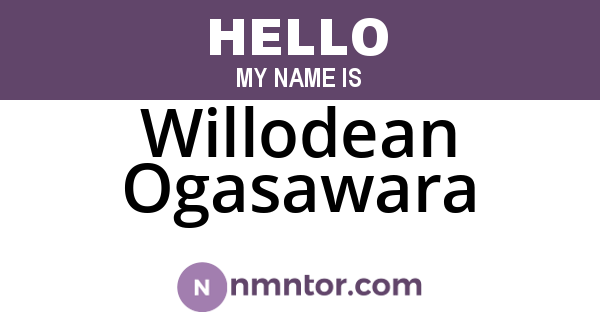 Willodean Ogasawara