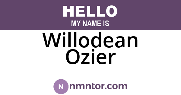 Willodean Ozier