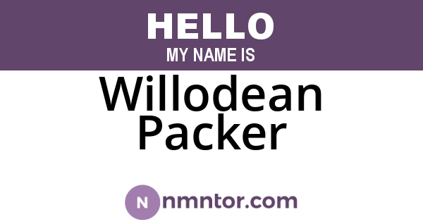 Willodean Packer