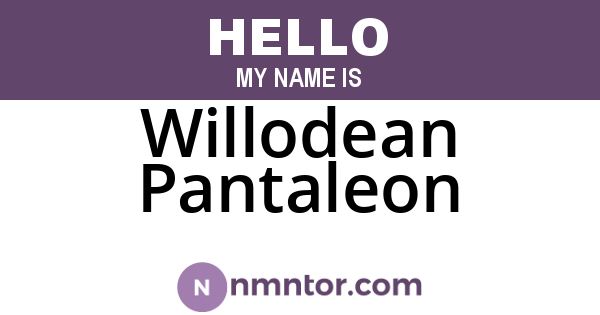 Willodean Pantaleon