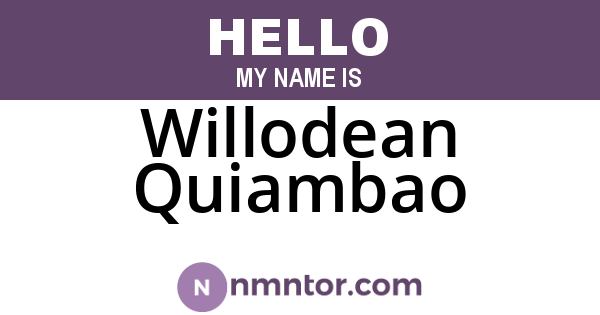 Willodean Quiambao