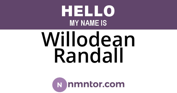 Willodean Randall