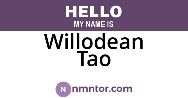 Willodean Tao
