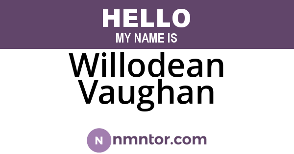 Willodean Vaughan