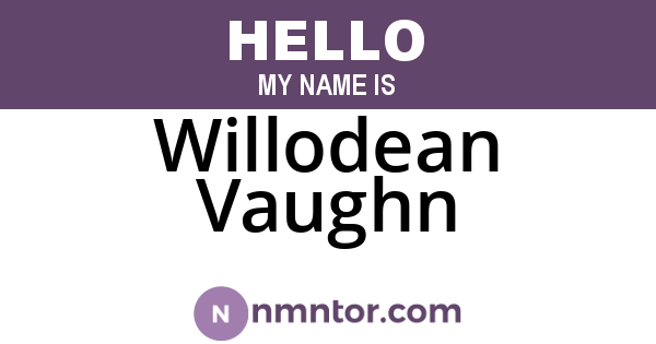 Willodean Vaughn