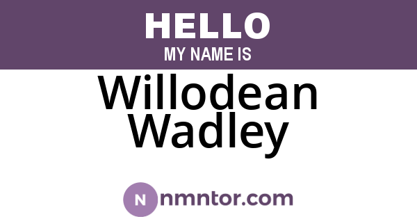 Willodean Wadley