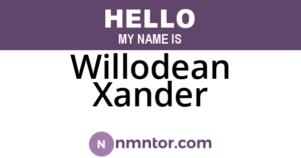 Willodean Xander