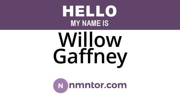 Willow Gaffney