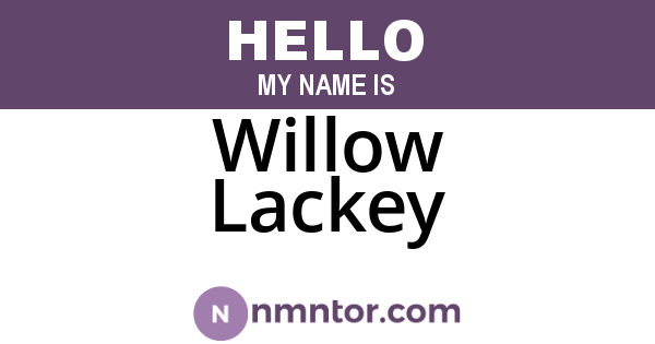 Willow Lackey