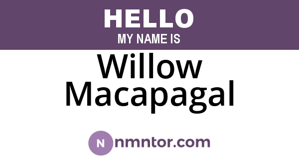 Willow Macapagal
