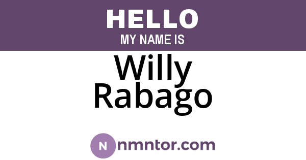 Willy Rabago