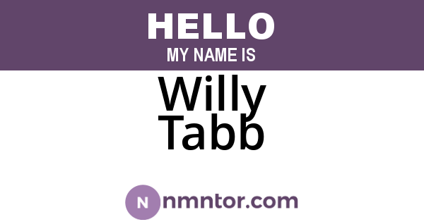 Willy Tabb