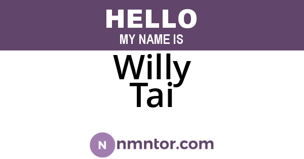 Willy Tai