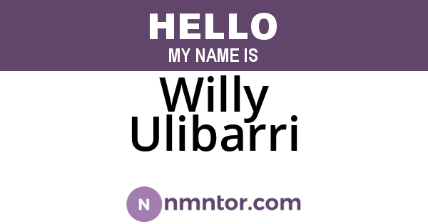 Willy Ulibarri