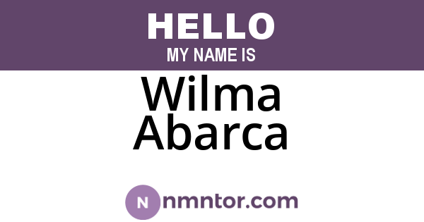 Wilma Abarca