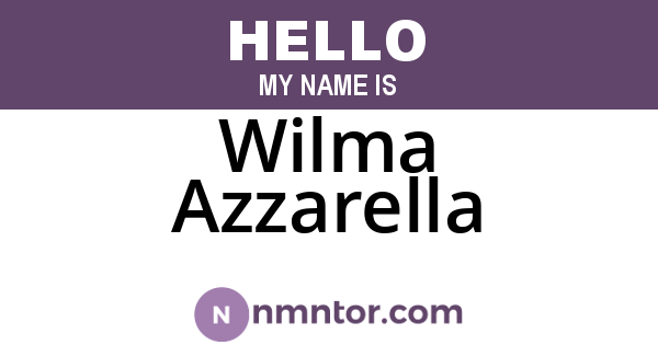 Wilma Azzarella