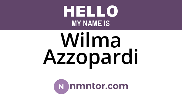 Wilma Azzopardi