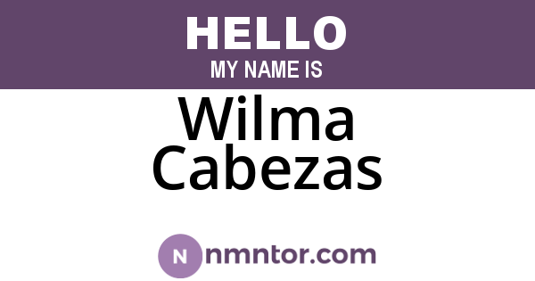 Wilma Cabezas