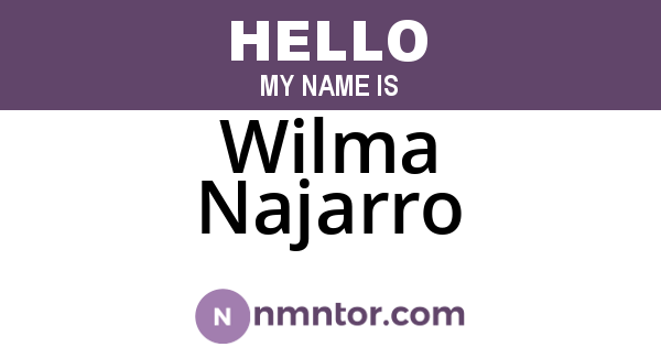 Wilma Najarro