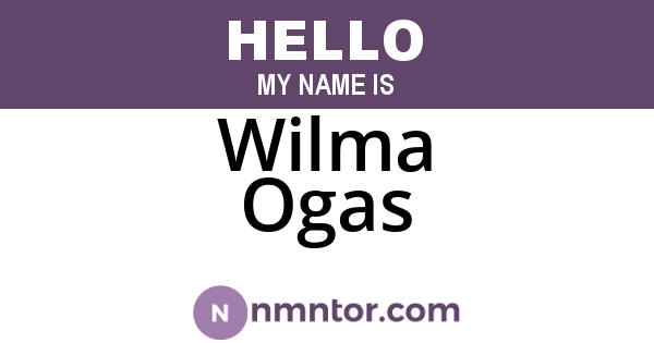 Wilma Ogas